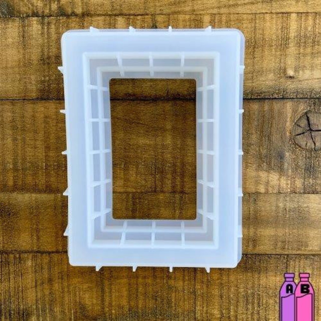 Picture Photo Frame Rectangle Transparent Silicone Mold for Epoxy Resin Art DIY Craft